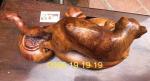 Tượng Mèo phong thủy gỗ hương krongpa Gia lai