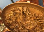 Tranh đĩa tu linh gỗ hương Gia Lai nguyên khôi đk 80cm dày 10cm