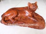  Tượng mèo phong thủy, gỗ hương dak nông nguyên khối 