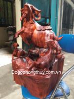 Tượng Tam Dương Khai Thái, gỗ Hương Gia lai nguyên khối